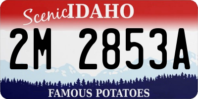 ID license plate 2M2853A