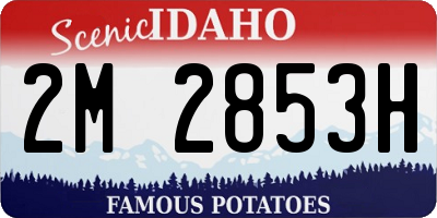 ID license plate 2M2853H