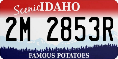 ID license plate 2M2853R