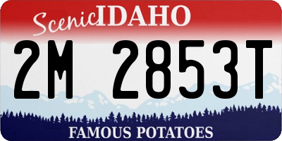 ID license plate 2M2853T