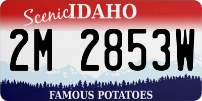 ID license plate 2M2853W