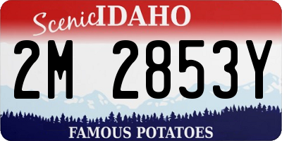 ID license plate 2M2853Y