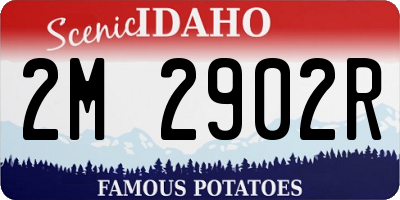 ID license plate 2M2902R