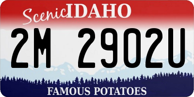 ID license plate 2M2902U