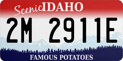 ID license plate 2M2911E