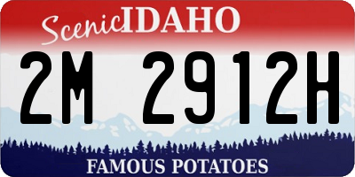 ID license plate 2M2912H