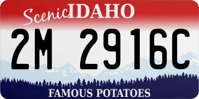 ID license plate 2M2916C