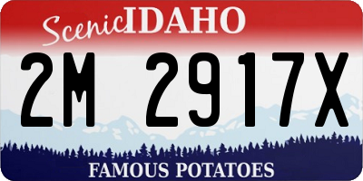 ID license plate 2M2917X