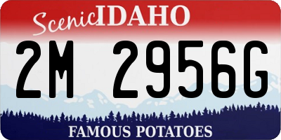 ID license plate 2M2956G