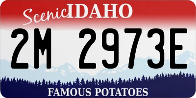 ID license plate 2M2973E