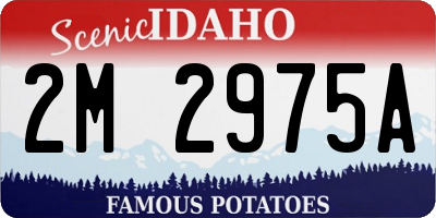 ID license plate 2M2975A