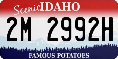 ID license plate 2M2992H
