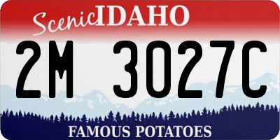 ID license plate 2M3027C
