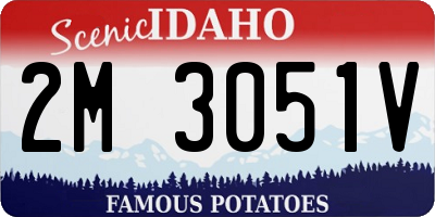 ID license plate 2M3051V