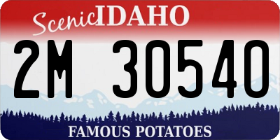 ID license plate 2M3054O