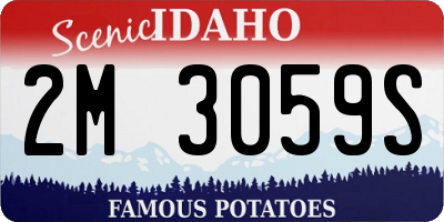 ID license plate 2M3059S