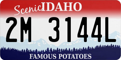 ID license plate 2M3144L
