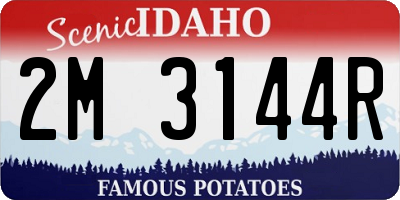 ID license plate 2M3144R