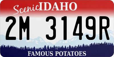 ID license plate 2M3149R