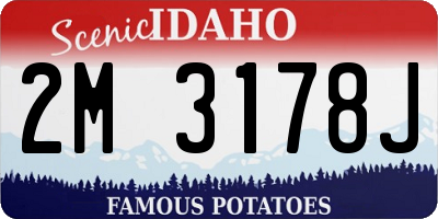 ID license plate 2M3178J
