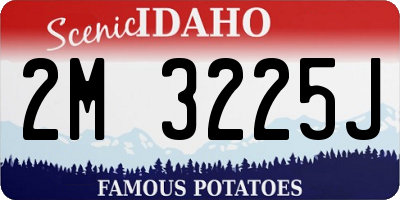 ID license plate 2M3225J