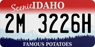 ID license plate 2M3226H