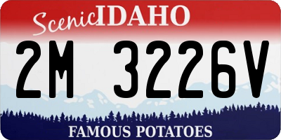 ID license plate 2M3226V