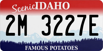 ID license plate 2M3227E