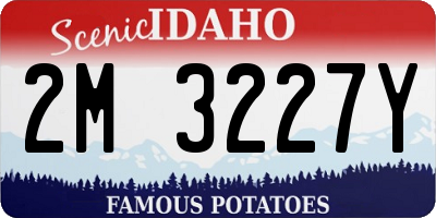 ID license plate 2M3227Y
