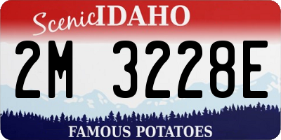 ID license plate 2M3228E