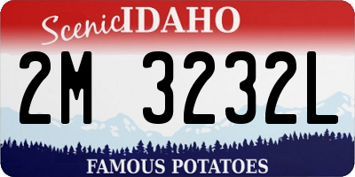 ID license plate 2M3232L