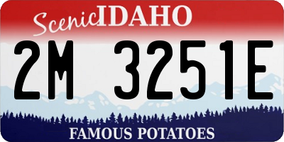 ID license plate 2M3251E