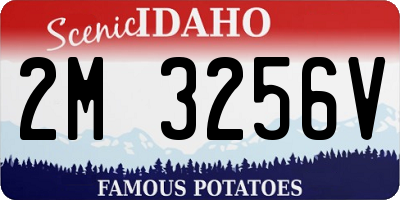 ID license plate 2M3256V