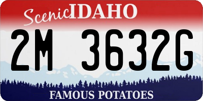 ID license plate 2M3632G