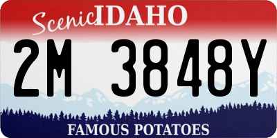 ID license plate 2M3848Y