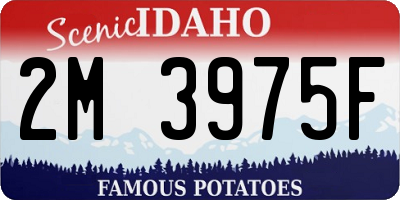 ID license plate 2M3975F