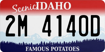 ID license plate 2M4140D