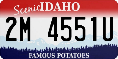 ID license plate 2M4551U
