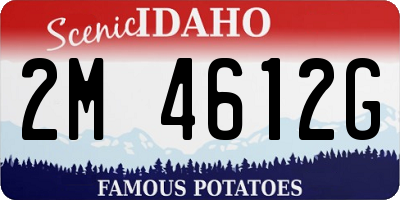 ID license plate 2M4612G