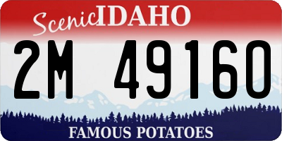 ID license plate 2M4916O