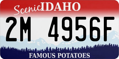 ID license plate 2M4956F