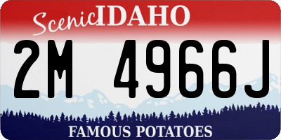 ID license plate 2M4966J