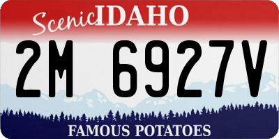 ID license plate 2M6927V