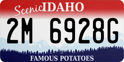 ID license plate 2M6928G
