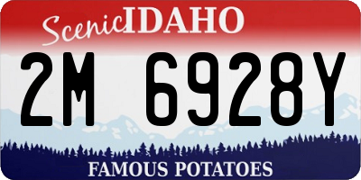 ID license plate 2M6928Y