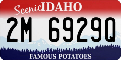 ID license plate 2M6929Q