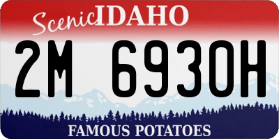 ID license plate 2M6930H