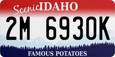 ID license plate 2M6930K