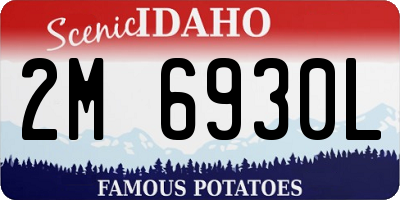 ID license plate 2M6930L