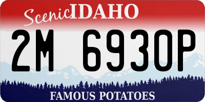ID license plate 2M6930P